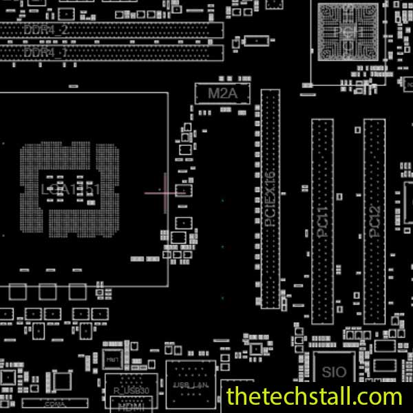 Gigabyte H310M-S2P2.0 Rev1.0 BoardView File