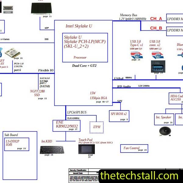 Acer Aspire S5-371 LA-D591P R20 Schematic Diagram