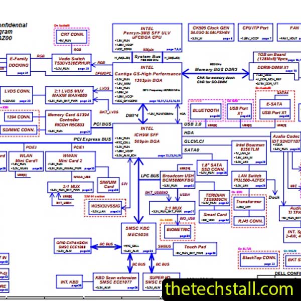 Dell Latitude E4200 LA-4291P Rev 0.1 Schematic Diagram