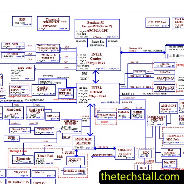 Dell Latitude E6500 LA-4043 Rev0.1 Schematic Diagram