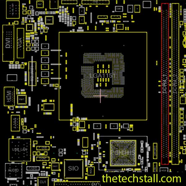 GIGABYTE GA-H110N Rev1.0 BoardView File