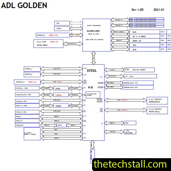 ASUS Prime B760M-KS Rev 1.00 Schematic Diagram