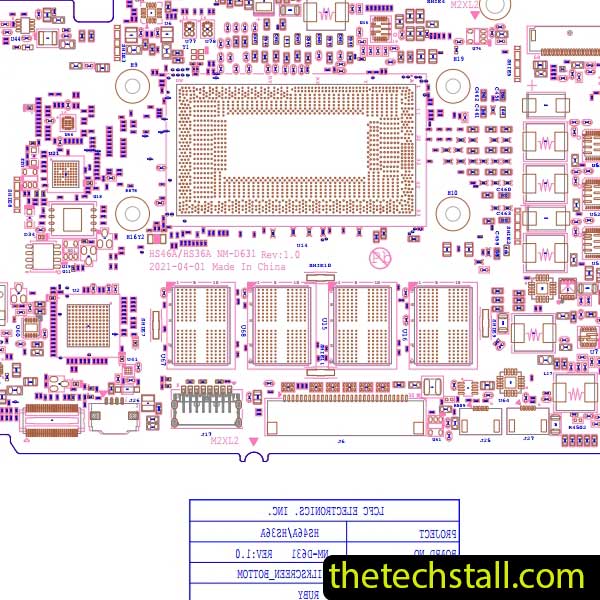 Lenovo Flex 5-13ITL6 NM-D631/BM5024 v1.1 BoardView File