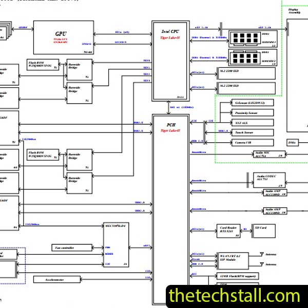 Dell XPS 9710 TGL-H DVT1 19876/19876-SA Schematic Diagram