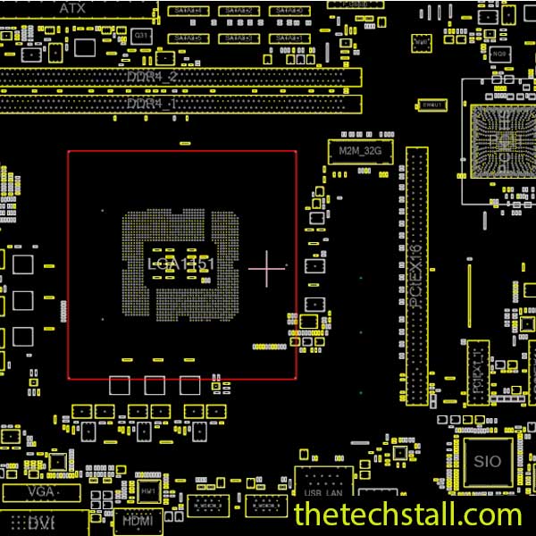 Gigabyte B360M D2VX SI Rev 1.0 BoardView File