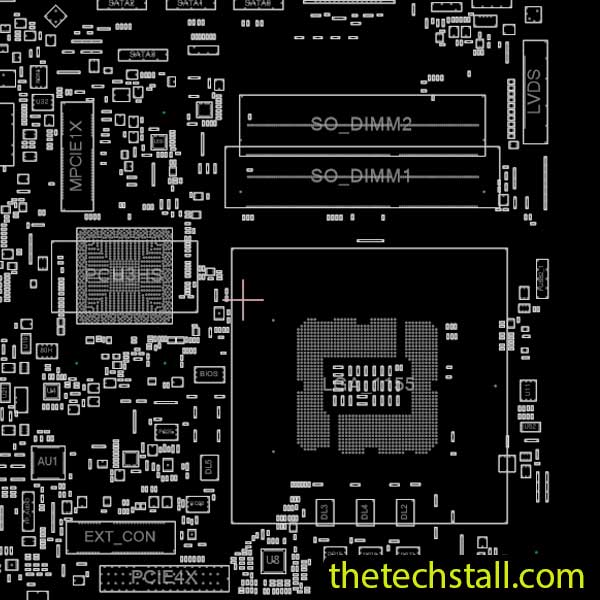 Gigabyte GA-H61TN REV1.1 BoardView File