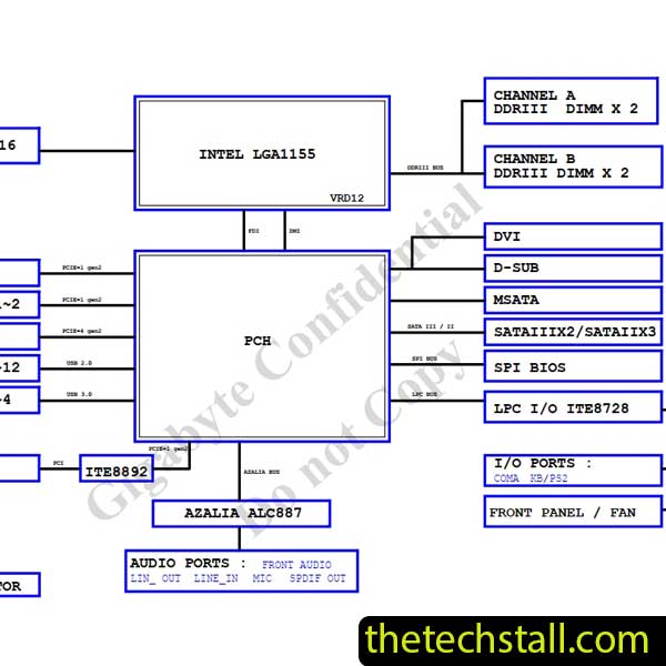 Gigabyte GA-H77-DS3H R1.1 Schematic Diagram