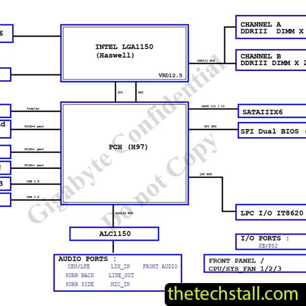 Gigabyte GA-H97M GAMING 3 R1.0 Schematic Diagram