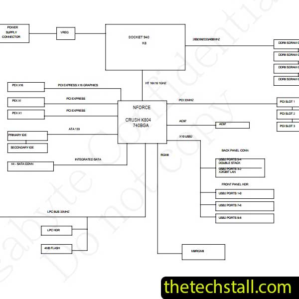 Gigabyte GA-M57SLI-S4 Rev2.03 Schematic Diagram