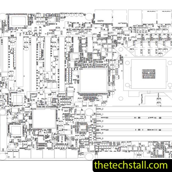 Gigabyte GA-X58A-UD7 Rev2.0 BoardView File