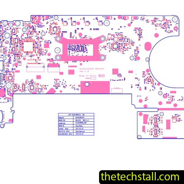 Lenovo Thinkpad L15 gen3 HL4A5/HL5A5 NM-D391 Rev 1.0 BoardView File