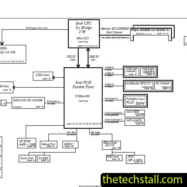 Toshiba Satellite U940 LA-9161P R1.0 Schematic Diagram