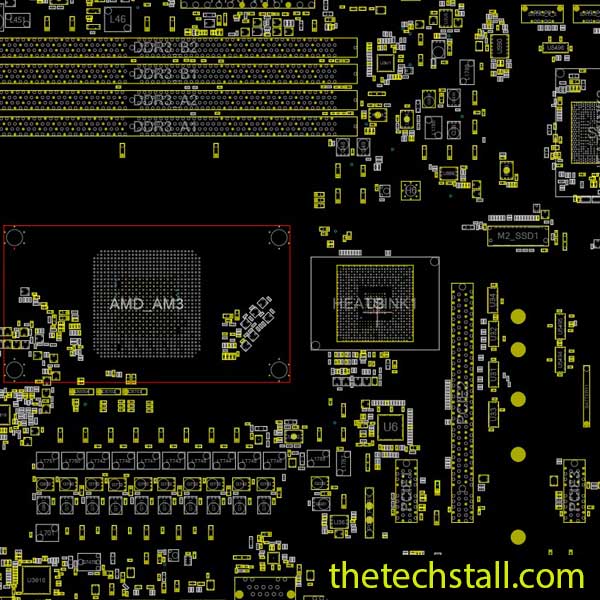 ASRock 970 PERFORMANCE Rev 1.00 70-MXGX40-A01 BoardView File