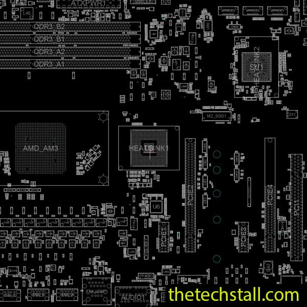 ASRock 970 PERFORMANCE Rev 1.00 70-MXGX43-A01 BoardView File