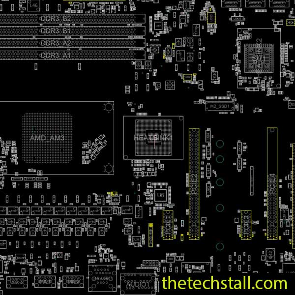 ASRock 970 PERFORMANCE Rev 1.00 70-MXGX43-A03 BoardView File