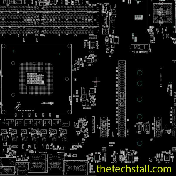 ASRock H170 PERFOMANCE HYP R1.04 70-MXB2J0-B01 BoardView File