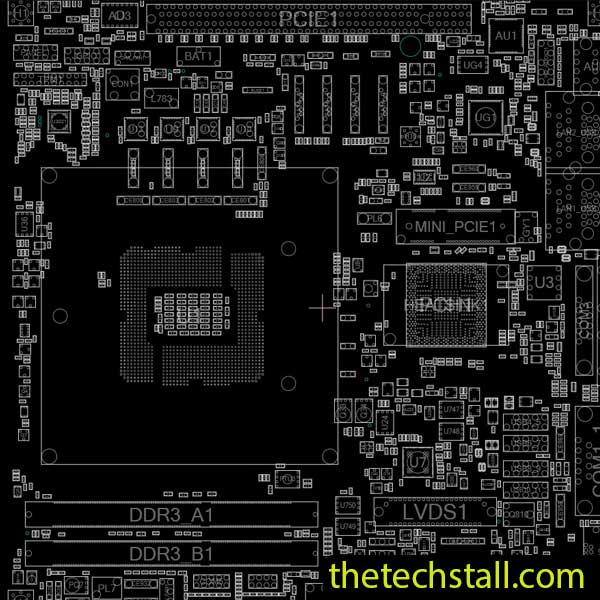 ASRock Industrial IMB-185-H81 Rev 1.04 70-PXG1V0-A01 BoardView File