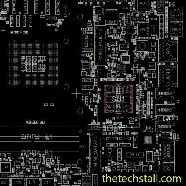 ASRock Industrial IMB-190-E-Q170 Rev 1.04 70-PXG390-A01 BoardView File