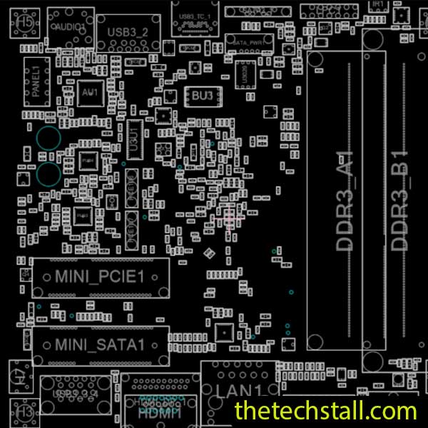 ASRock N3000-NUC Rev1.02 70-BXG2F0-B03 BoardView File