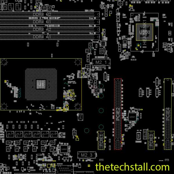 ASRock X370 GAMING X r1.00 70-MXB5M0-A01 BoardView File