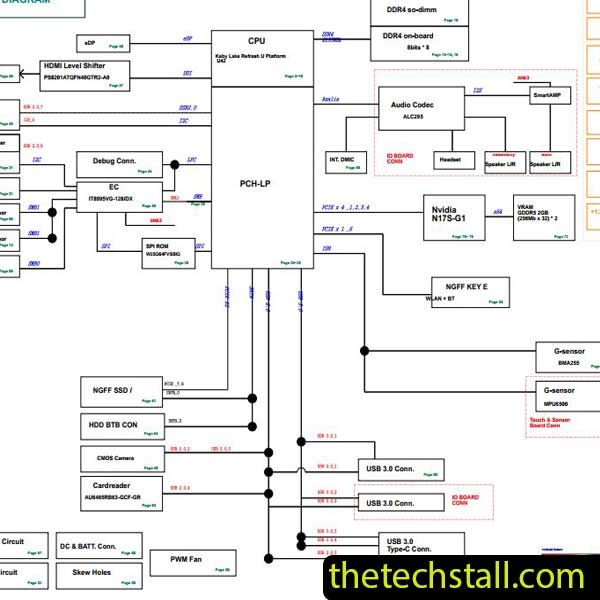 ASUS UX561UAR UX561UNR REV2.0 Schematic Diagram