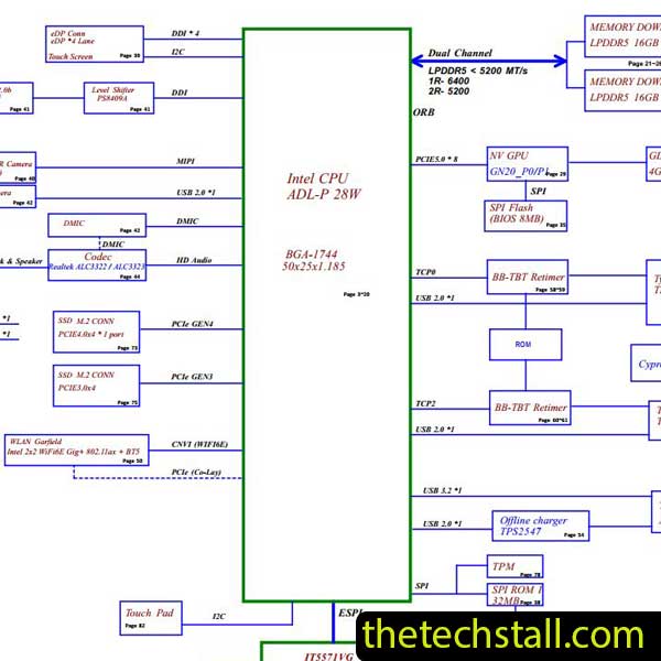 Acer Swift X SFX14-51G HuaQin NB2631 R0.4 Schematic Diagram