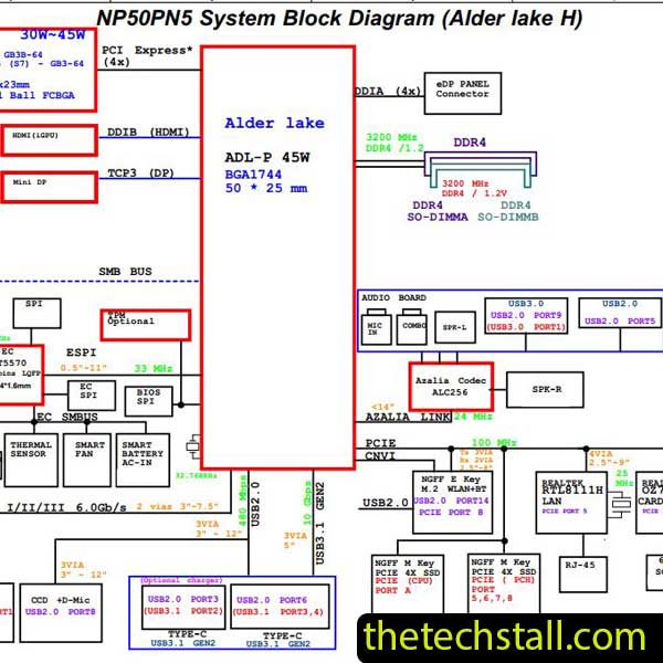 Clevo NP50PN5 6-71-NP5N0-D02 Schematic Diagram