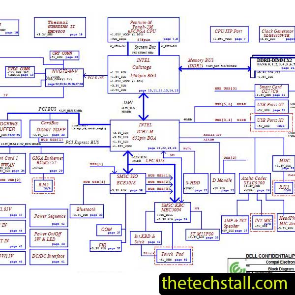 Dell Latitude D620 HAL00 LA-2792P Schematic Diagram