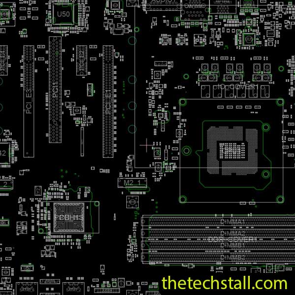 MSI B250 GAMING PRO CARBON MS-7A64 Rev1.0 BoardView File