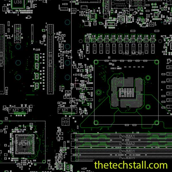 MSI MPG Z590 GAMING CARBON WIFI MS-7D06 REV 2.2 BoardView File