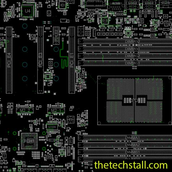 MSI X399 SLI PLUS MS-7B09 Rev 1.1 BoardView File