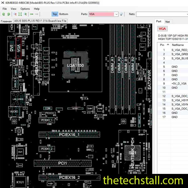 ASUS B85-PLUS BoardView File