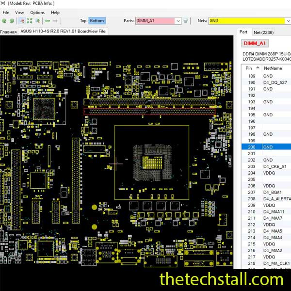 ASUS H110-4S BoardView File