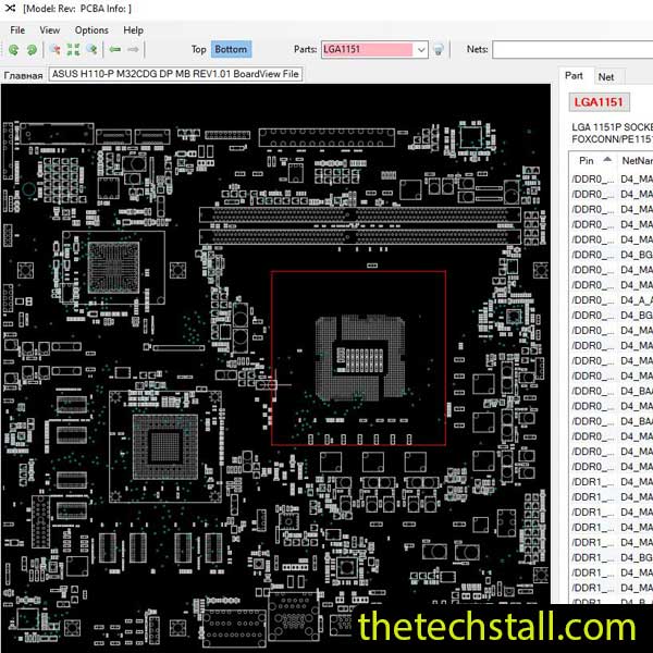 ASUS H110-P/M32CDG/DP_MB BoardView File