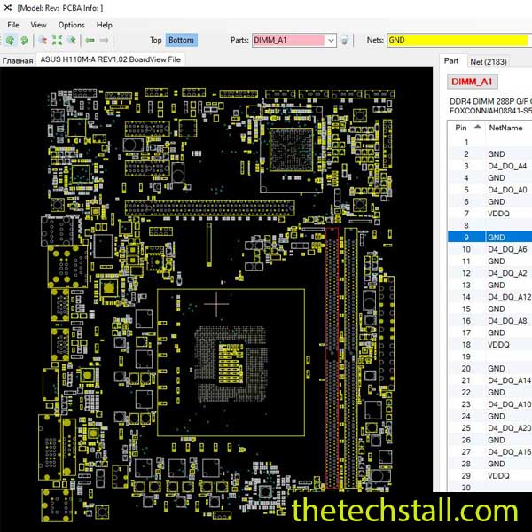 ASUS H110M-A BoardView File
