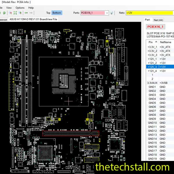 ASUS H110M-D BoardView File