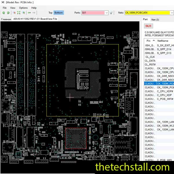 ASUS H110S2 BoardView File