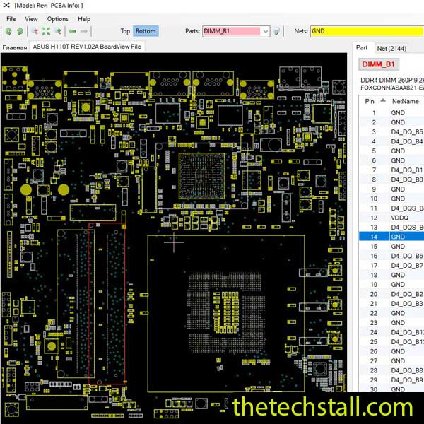 ASUS H110T BoardView File