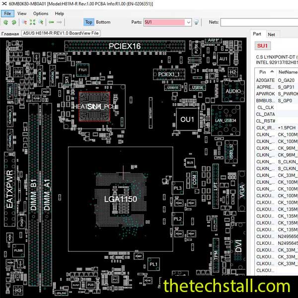 ASUS H81M-R BoardView File