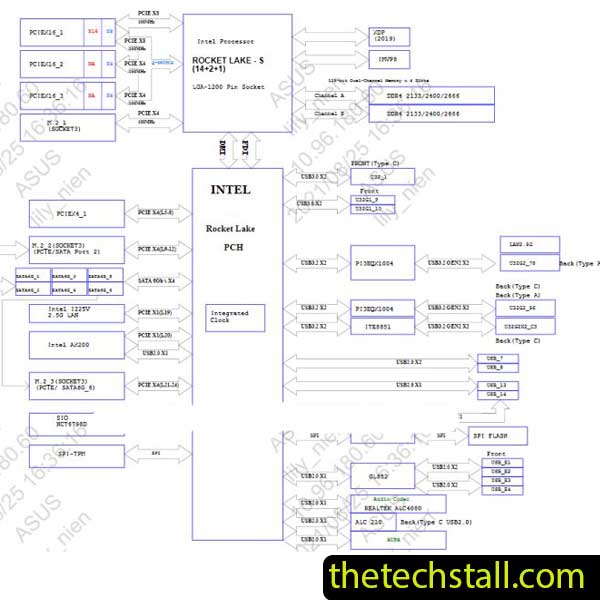 ASUS ROG STRIX Z590-A GAMING WIFI II Schematic Diagram