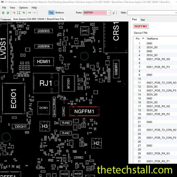 Acer Aspire C24-960 18449-1 BoardView File