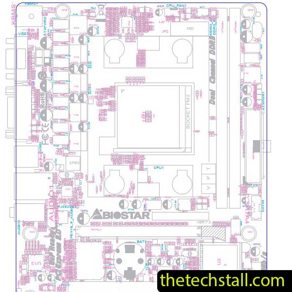 Biostar A55ML2 AA55B-M2S BoardView File