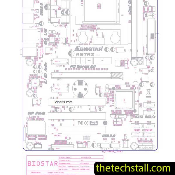 Biostar A57A2 AA55B-A2S BoardView File