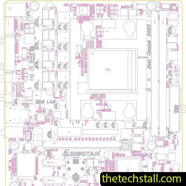 Biostar A75MH AA75B-M1S BoardView File