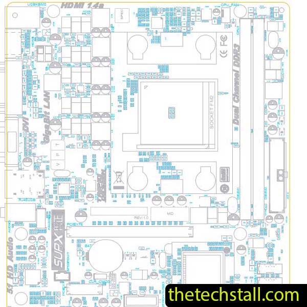 Biostar AA75MD2-Q7 EA75A-M2S BoardView File