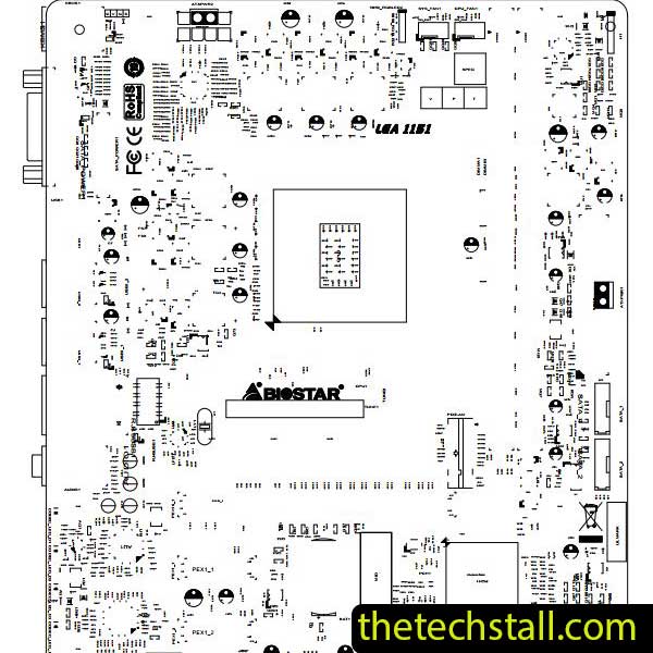 Biostar B250ET2-Hi-Fi/B250S1 IB25B-MHS/IB25C-MHS BoardView File