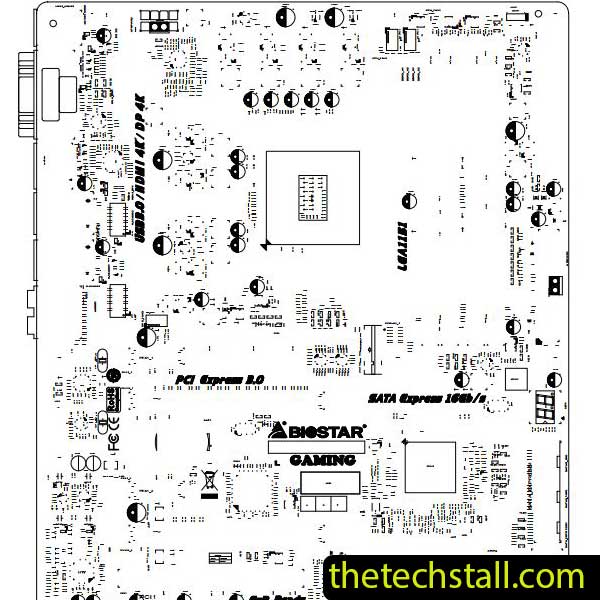 Biostar Gaming Z170T IZ17D-AHT BoardView File