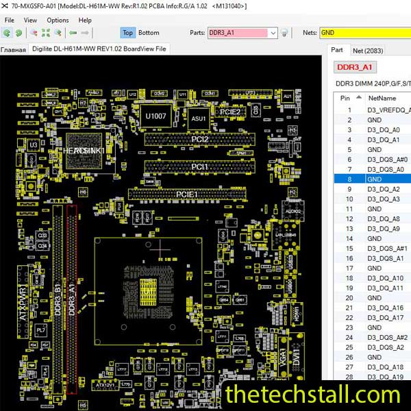 Digilite DL-H61M-WW BoardView File
