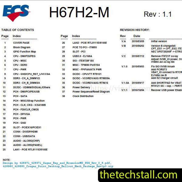 ECS H67H2-M Schematic Diagram