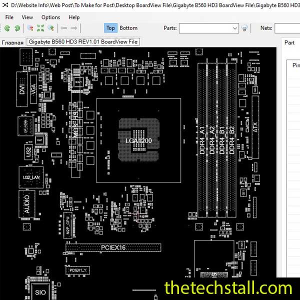 Gigabyte B560 HD3 BoardView File